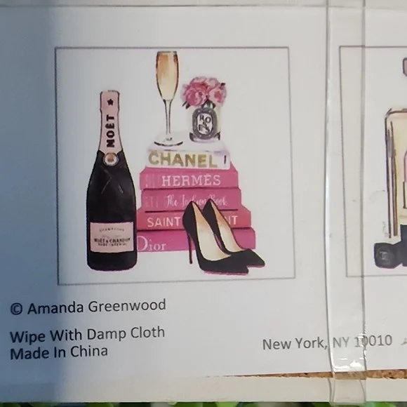 Amanda Greenwood Four Pack Fashion Ceramic Coasters - Picture 7 of 7